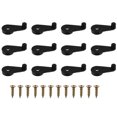 thumbnail image 1 of 100 Pcs Clips de Retenue en Verre pour Porte d'Armoire Miroir Clips de Fixation en Verre avec Vis, 1 of 8