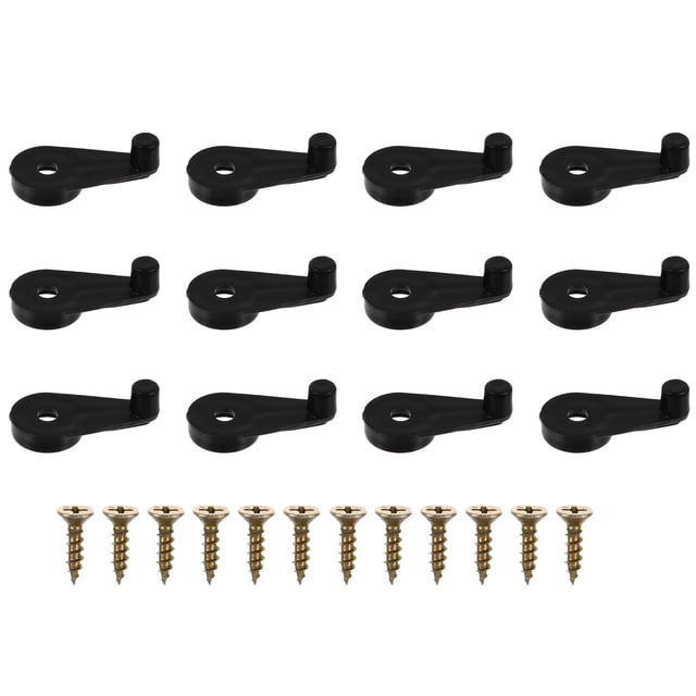 100 Pcs Clips de Retenue en Verre pour Porte d'Armoire Miroir Clips de Fixation en Verre avec Vis