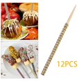 thumbnail image 3 of GUOOL Wooden Candy Sticks 6 inch Food Picks for Buffet Candy Making gold, 3 of 9