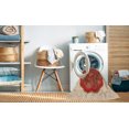 thumbnail image 2 of Ahgly Company Tapis Rectangulaire Rouge Lavable en Machine, 6 Pieds x 9 Pieds, 2 of 7