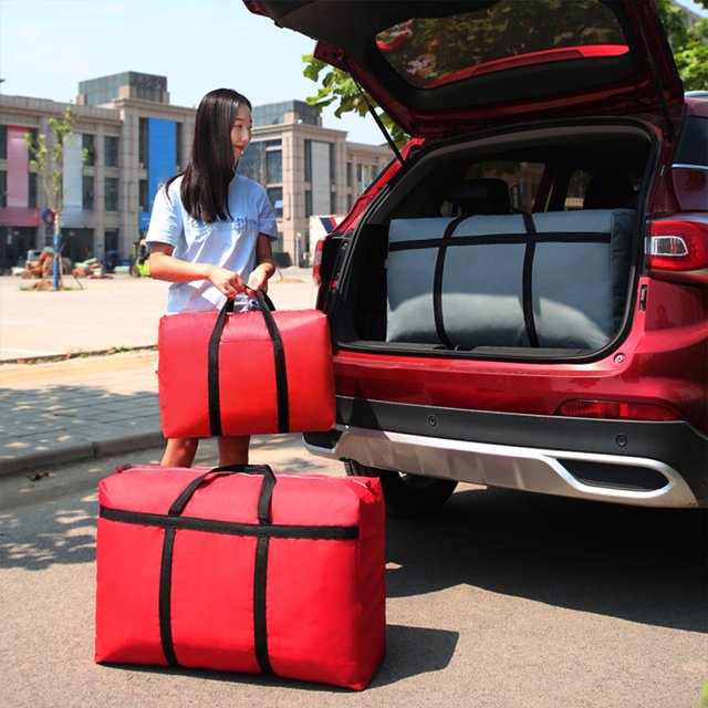 Becaristey Exquisite Craft Bag With Big Opening And Non-breaking Traveling Large Capacity Bag Large Capacity red-40L 1Set