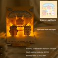 thumbnail image 3 of Kmbangi Birthday Card, 3D Funny Cute Cartoon Bear Light Musical Birthday Cards Greeting Card Gift, 3 of 4
