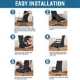 thumbnail image 4 of Anti-Dirty Rotating Stretch Office Computer Desk Chair Cover Waterproof Elastic Chair Covers Removable Slipcovers L, 4 of 5