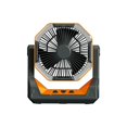 thumbnail image 3 of GROWTH TANK Camping Fan with LED Light Angle Height Adjustable with Hook 2 in 1 Desk Fan Orange, 3 of 9