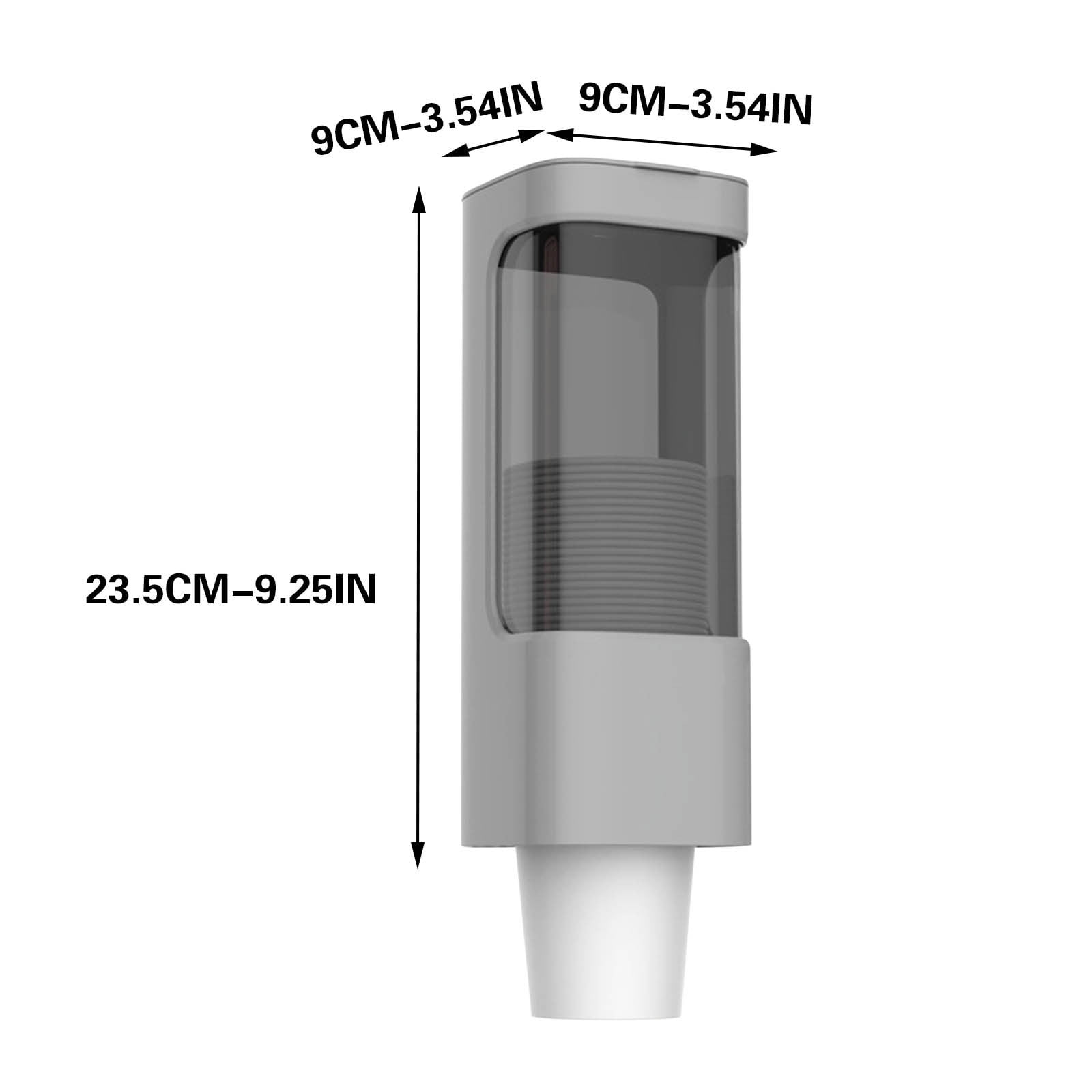 Wall Mounted Paper Cup Dispenser Pull Type Fits 3oz 5oz Small Disposable Cups Bathroom Cup Dispenser For Home Office Gym