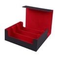 thumbnail image 2 of Bunblic Trading Card Deck Box Card Case for Basketball Cards, Collectible Cards, TCG Black and Red, 2 of 8