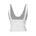 thumbnail image 4 of Women's Solid Color V Neck Sleeveless Belly Button Slim Fit Sexy Top, 4 of 6