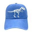 thumbnail image 3 of Boys' Skull Dinosaur Hat Washed Vintage Embroidered Baseball Cap, 3 of 4