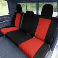 thumbnail image 5 of FH Group Neoprene Waterproof Custom Fit Car Seat Covers for 2022–2024 Dodge RAM 1500 Rear Red, 5 of 5