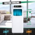 thumbnail image 3 of Costway 9,000 BTU Portable Air Conditioner & Dehumidifier Function Remote w/ Window Kit, 3 of 10