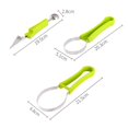 thumbnail image 4 of ShenMo Melon Spoon Set, 1 Set Professional Green 4 in 1 Stainless Steel Melon Spoon, Fruit Carving Tool for Removing Seeds, Scooping Out Flesh and Separating Fruit, 4 of 5