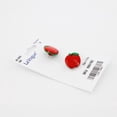 thumbnail image 2 of LA VOGUE Shank Button - 15 mm (0.59 in), Apple Motif, Red, 2 of 3