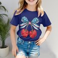 thumbnail image 2 of WEAIXIMIUNG T-Shirts Blancs pour Enfants Filles T-Shirt à Manches Courtes d'Été Col Rond T-Shirt Coupe Décontractée Basique, 2 of 4
