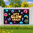 thumbnail image 4 of Neon Lights Glow Party Banner Retro Design Disco Theme for Birthday Party Indoor Decoration Dance Event, 4 of 5