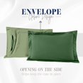 thumbnail image 4 of All-Season Comforter Set - Reversible 3-Piece Bedding with Super Soft Down Alternative Fill - Twin/Twin XL Size, Perfect for Year-Round Use, Green/Sage, 4 of 6