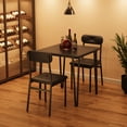 thumbnail image 2 of PIONEERWORKS 2025 New Dining Table Set for 2, 3 Piece Kitchen Table with 2 Upholstered Chairs for Kitchen Room and Small Spaces, 2 of 11