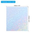 thumbnail image 2 of Unique Bargains A5 Holographic Cardstock, 10 Pack Metallic Iridescent Mirror Paper Sticker Foil Board, Style 5, 2 of 6