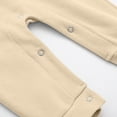 thumbnail image 5 of tarylea Newborn Baby Girls Boys Clothes Crew Neck Button Rompers Long Sleeve Solid Color Jumpsuits Casual Fall Comfy Outfits, 5 of 5