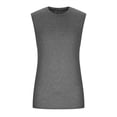 thumbnail image 3 of LSLJS Débardeurs Mode Homme Unis Décontractés Col Rond Débardeurs de Sport, 3 of 7