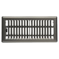 thumbnail image 3 of Imperial 4" x 10" Brushed Nickel Steel Floor Register, Louvered, 1-pk, 3 of 6