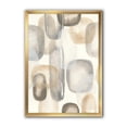 thumbnail image 1 of Designart Neutral Oval Grey Stones I Framed Wall Art, 1 of 3