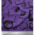 thumbnail image 1 of Soimoi Moss Georgette Fabric Mix Fruits Print Sewing Fabric Yard 42 Inch Wide, 1 of 3