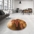 thumbnail image 4 of Ahgly Company Machine Washable Indoor Rectangle Transitional Orange Area Rugs, 5' x 8', 4 of 7