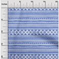 thumbnail image 2 of oneOone Polyester Spandex Medium Blue Fabric Tribal Craft Projects Decor Fabric Printed By The Yard 56 Inch Wide, 2 of 4