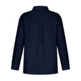 thumbnail image 4 of hotojiny Plus Size Spring Clothes for Women Casual Button down Tunic Shirts Cotton Linen Collar Beach Vaction Tops with Pocket, 4 of 7