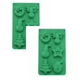 thumbnail image 1 of Oleegame 2PC Cookie Mold Christmas Tree Santa Snowman Silicone Silicone Baking Set For Christmas New Year Candy Cake Christmas Silicone Snow Christmas Cookie Candy, 1 of 9