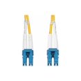 thumbnail image 3 of StarTech.com 15m (49.2ft) LC to LC (UPC) OS2 Single Mode Duplex Fiber Optic Cable, 9/125��m, Laser Optimized, 10G, Bend Insensitive, Low Insertion Loss - LSZH Fiber Patch Cord (SMDOS2LCLC15M) - Patch cable - LC/UPC single-mode (M) to LC/UPC single-mode (M) - 15 m - 0.1 in - fiber optic - duplex - 9 / 125 micron - OS1/OS2 - halogen-free, passive - yellow, 3 of 5