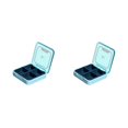 thumbnail image 2 of Transemion Pill Box Health Care Tablet Storage Container Dispenser Daily Tablets Holder Travel Indoor Outdoor Organizer Suitcase Blue 2Set, 2 of 6