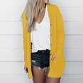 thumbnail image 2 of AherBiu Womens Cardigan Tops Long Sleeve Open Front Mid-Long Outwear with Pockets Spring Clothes, 2 of 6