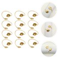 thumbnail image 3 of 12 Pcs Boucles de Serviette Décoratives Design Coquillage Porte-Serviettes Décorations de Table, 3 of 9