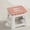Pink, variant on Folding Stool Portable, TOUMENY Heavy Duty Quick Fold Plastic Low Stool, Compact Assembly Free Camping Stool for Outdoor Hiking Fishing Home, Blue