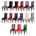 thumbnail image 3 of Transemion Easy To Assemble Chair Covers Instantly Transform Dining Area Fashionable Wine red stripes, 3 of 6