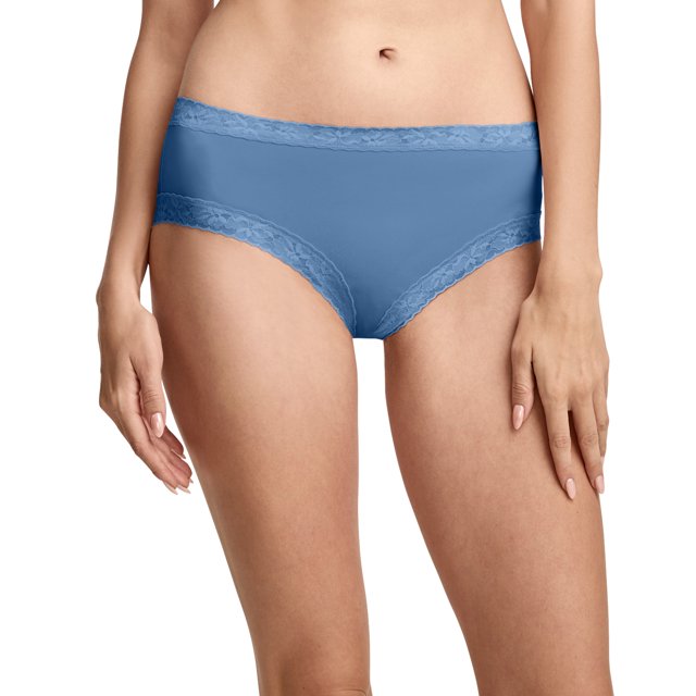 Jockey Women's Soft Stretch Lace Microfiber Hipster