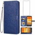 thumbnail image 1 of Protective Film for Motorola Moto-E5-Plus Case, Premium Wallet Cover, Stand Flip Phone Case, 1 of 7