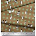 thumbnail image 3 of Soimoi polyester Crepe Fabric Dot & Penguin Ocean Printed Fabric 1 Yard 42 Inch Wide, 3 of 3