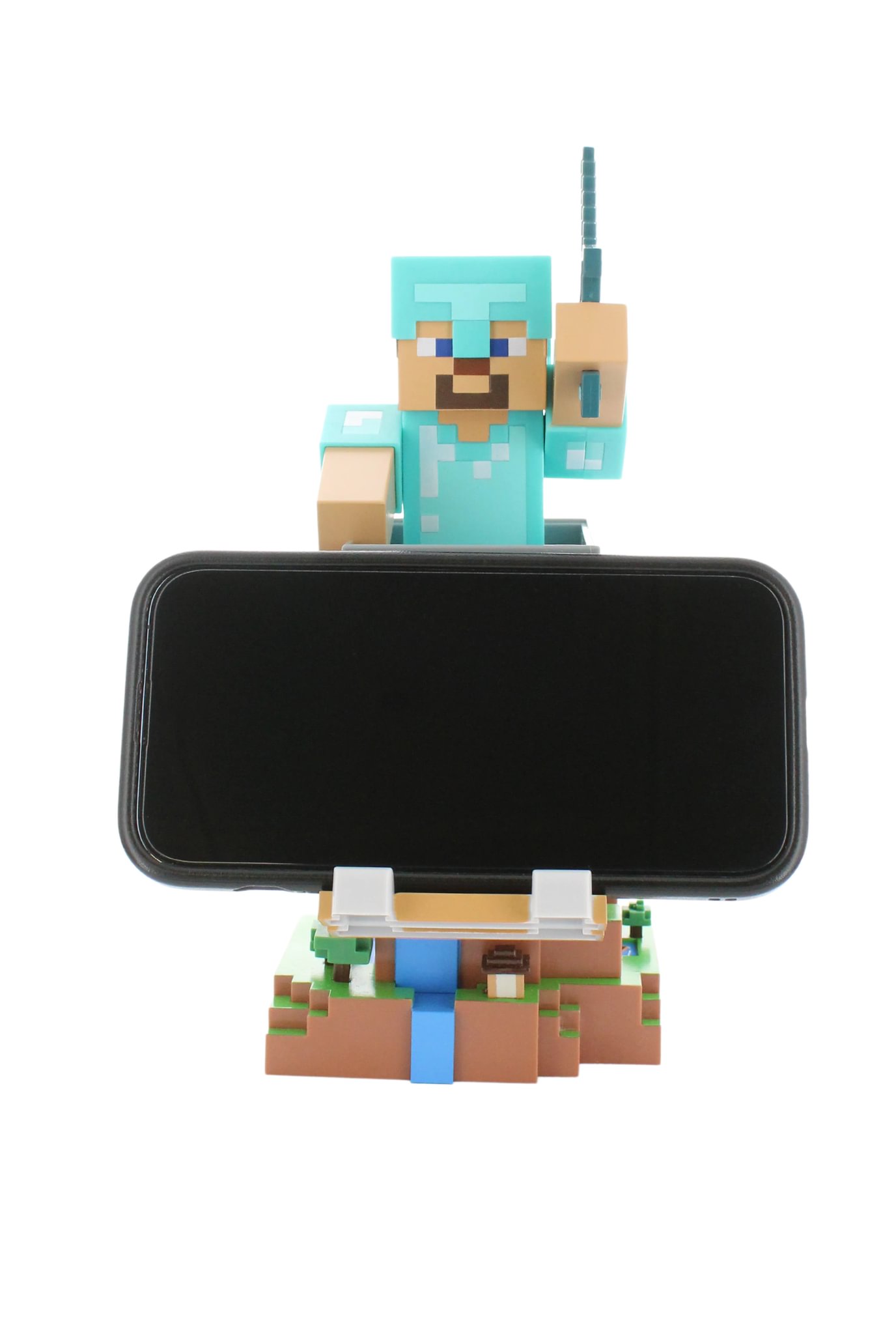 Exquisite Gaming Minecraft: Steve Cable Guy R.E.S.T support d'appareil de figurine à collectionner