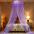 thumbnail image 1 of Mosquito Net  Princess Girl Garden Lace Bed Crown Round Hoop Mosquito Net  Four Colors, 1 of 7