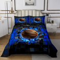 thumbnail image 1 of Erosebridal Basketball Coverlet Set Twin, Ball Sports Bedding Set, Geometric Room Decor, 2-piece, 1 of 5