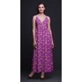 thumbnail image 2 of Bimba Robe Longue Maxi à Bretelles Spaghetti Ajustables à Imprimé Floral, Tenue de Plage d'Été - Moyen, 2 of 5