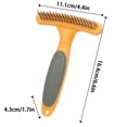 thumbnail image 3 of Hearth & Gear Dog Undercoat Rake Undercoat Dog Deshedding Brush Dog Grooming Brushes For Sensitive Skin | Pet Rake Brush For Shedding & Grooming Short Long Haired Dogs Accessories Dog Accessories, 3 of 5