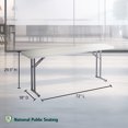 thumbnail image 3 of National Public Seating Table Pliante de Séminaire 18 x 72 Pouces, Gris Moucheté, 3 of 10