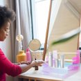 thumbnail image 4 of Transparent Acrylic Perfume Organizer 4-layer Dazzling Makeup Organizer Nail Polish Holder Perfume Stand Action Figure Display Riser, 4 of 8