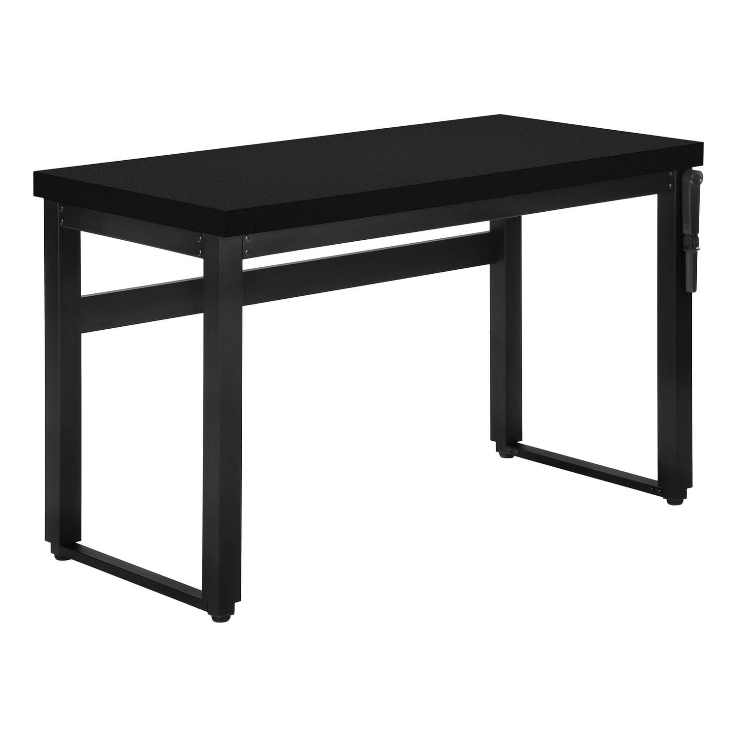Monarch Specialties Bureau, Bureau À Domicile, Debout, Ajustable, 48"l, Travail, Ordinateur Portable, Métal, Stratifié, Noir, Contemporain, Moderne