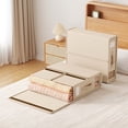 thumbnail image 1 of Meitianfacai Bed Linen Storage Box Bed Linen Organizer And Storage Foldable Bed Linen Organizer And Storage Blanket Quilt Cover Bed Linen Zipper Sheets Etc., Beige, 1 of 1
