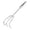 A, variant on Garden Rake Stainless Steel Rake Head with Slip Handle, Four Tooth 24x9x12.5cm and Eight Tooth 39.5x16x14.5cm, Leaf Rake Multi-Functional Garden Tools