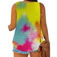 thumbnail image 4 of Womens Plus Size Tank Tops Summer Casual Loose Soft Blouses Sleeveless Solid Color Button Workout Tank Tops Tshirts, 4 of 6